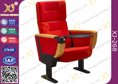 China Foldable Auditorium Theater Seating With Big Food Table In Armrest supplier