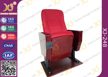 China Back Rest Table Auditorium Theater Seating With Folding Cup Holder On Legs supplier