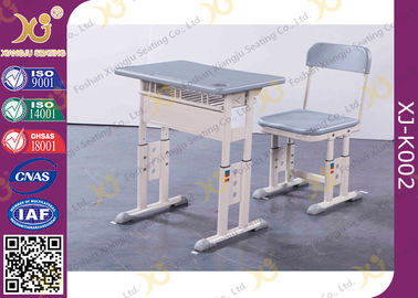China Grey Adjustable Classroom Desk And Chairs For Nigeria Ghana / Educational Furniture supplier