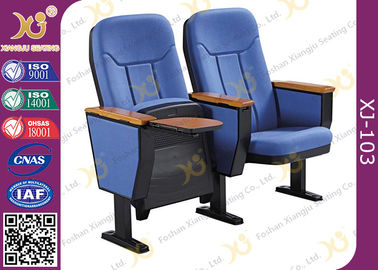 China Foldable Plastic Auditorium Chairs with Writing board / conference hall seating supplier