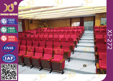 China Cover Shaped University Lecture Room, Church Hall Chairs With Customized Sewing Logo supplier