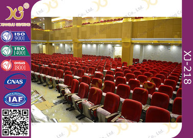 China Varnished Upholstered Beech Plywood Church Hall Chairs / Movie Theater Seats supplier