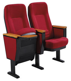 China Durable Plastic Shell Auditorium Theater Chairs With Writing Pad / Church Seats supplier