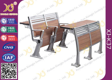 China Aluminum College Furniture Ladder Folding School Desk And Chair 520 * 480 * 780 mm supplier