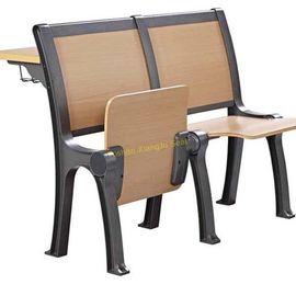 China Classic Iron Wooden Stadium Tip Up Foldable Chair For University Lecture Hall supplier