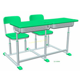 China Fixed Dual Double Seat School Student Study Desk with Chairs supplier