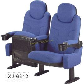 China Blue Home Cinema Theater Chairs With Comfortable Headrest PP Movable Armrest supplier