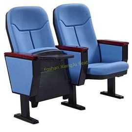 China Stadium Auditorium Chairs With Wooden Writing Pad / Lecture Room Seating supplier