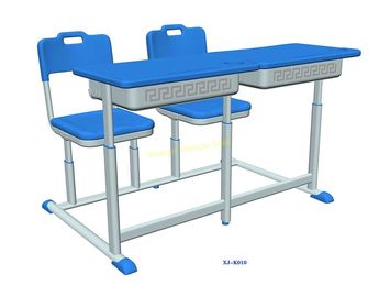 China Fixed Distance Dual Double Seat Classroom Study Table And Chair For Middle School supplier