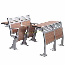 China Standard Amphitheater College Training School Desk And Chair With Fireproof Melamine Board supplier