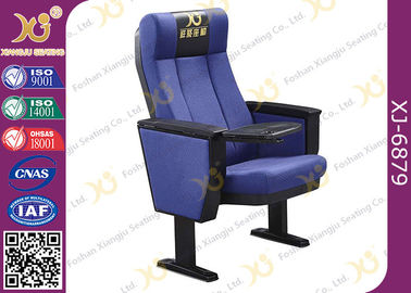 China School Conference Hall / Theatre Seating Chairs PU Armrest High Back Cushion supplier