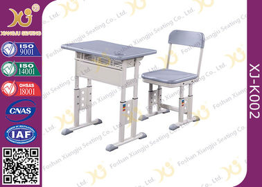 China Double Tube Strong Support Aluminum Student Desk And Chair Set For University School supplier
