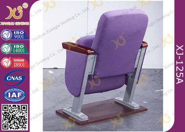 China 30 MM Thick Arm Theatre Seating Chairs 2.0 mm Powder Coated Metal Base Space Saving supplier
