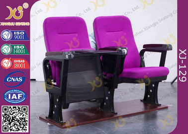 China Irwin Style Space Saving Small Back Auditorium Theater Chair With Folding Tablet ABS Material supplier