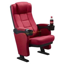 China Comfortable High Density Foam Cinema Theatre Seats With Cup Holder supplier