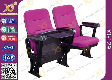 China Injection Polyurethane Foam Low Back Auditorium Conference Hall Chair With Soft Seat Back supplier