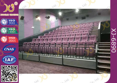 China Fabric Cover Folding Home Theater Seats With Rocking Back Amphitheater Chair supplier