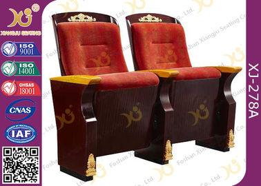 China Original Wooden Decoration Church Hall Chairs / Auditorium Theater Seating supplier