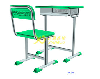 China Single Dual Student Table And Chair Set With Groove HDPE Material supplier