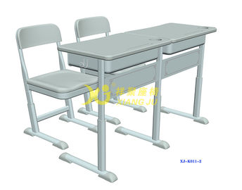 China K011-2 Double School Desk And Chair With 4 Balance Adjustment Mechanisms supplier