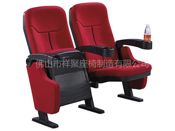 China Standard Size Red Frabic Movie Theater Chairs / Stadium Theater Seating supplier
