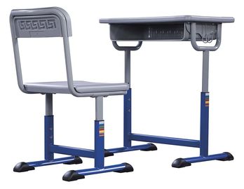 China Student Study Table And Chair Set Lifting 1.5mm Iron Aluminum Frame supplier