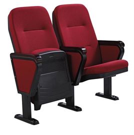 China Foldable Auditorium / Theater Room Chairs With Writing Pad Board Tablet supplier
