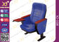Solid Wood Armrest Steel Leg Church Auditorium Seating Chairs , ISO9001 supplier