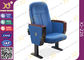 Wooden Back Cold Rolled Steel Feet Auditorium Theatre Seating Chair supplier