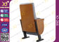 Commercial Molded PU Foam Auditorium Chairs With Floor Mounted Fabric Cover supplier