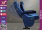 High Back Heavy Spring Fixed Theatre Seating Chairs With Plastic Cup Holder supplier