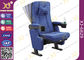 Gravity Recovery Fabric Surface Cinema Theater Chairs Folding Up With Cup Holder supplier