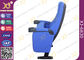 Professional Fixed Iron Legs Cinema Style Seating With PU Foam Back Cover supplier