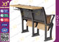 Folded Classroom Tables And Chairs Table Top MDF Covered With Laminate supplier