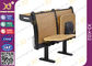 Foldable Writing Pad Molded Plywood Seat Laminate Finish School Desk And Chair supplier