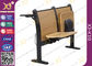 Plywood School Desk And Chair , College Student Desk With Chair For University Lecture Hall supplier