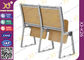 Lecture Hall Seats Attached School Desks And Chair Wooden Folding Furniture supplier