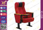 Floor Mounted Leg Commercial Theater Seating Chairs With Wood Armrest Plywood Shell supplier