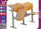 Melamine Desktop Foldable College Classroom Furniture , Lecture Theatre Chairs supplier