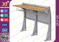 University Steel Book Holder Lecture Room Seating With Writing Desk supplier