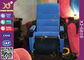 Plastic Shell Floor Mounted Folding Theater Seats For Music Hall , Home Cinema Chairs supplier