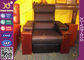 Modern Genuine Leather Finished Home Theater Sofa , Leisure Electric Recliner Sofa supplier
