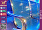 Chrome Finished Metal Structure Waiting Area Chairs For Bank / Bus Station supplier