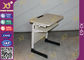 Epoxy Powder Coated Student Desk And Chair Set , Childrens School Desk And Chair supplier