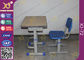 Height Adjustable Floor Free Standing Kids School Desk Chair With Foot Rest supplier
