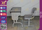 Pre - Assembled Metal Kids School Desk And Chair Set With Electrostatic Powder Coating supplier