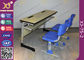 Double Seats Two Seaters Student Desk And Chair Set For Junior School supplier