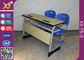 Double Seats Two Seaters Student Desk And Chair Set For Junior School supplier