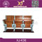 Wood Seat And Back School Desk And Chair With Aluminium Frame For College supplier