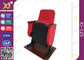Plastic Small Back Auditorium Chairs , Folded Auditorium Church Chairs With Writing Pad supplier